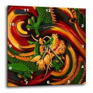 3dRose Oriental dragon abstract a fantasy art original, Wall Clock, 15 by 15-inch