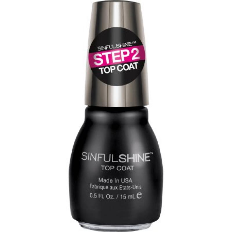 SinfulColors SinfulShine Step 2 Top Coat Nail Color, 0.5 fl oz