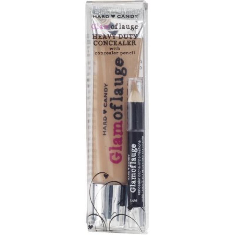 Hard Candy Glamoflauge Heavy Duty Concealer wiith Concealer Pencil, Nude Beige, 2 pc