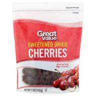 Great Value: Dried Cherries, 5 Oz