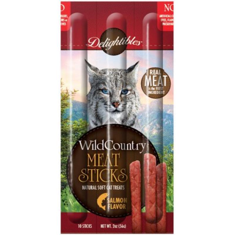 Delightibles Wild Country Meat Sticks, Salmon, 2 oz