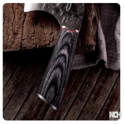 Hand Forged Kitchen Knives Chef Slicing Meat Cleaver with Wood Handle Vegetable Cutter High-Carbon Steel Carving Nakiri Knife