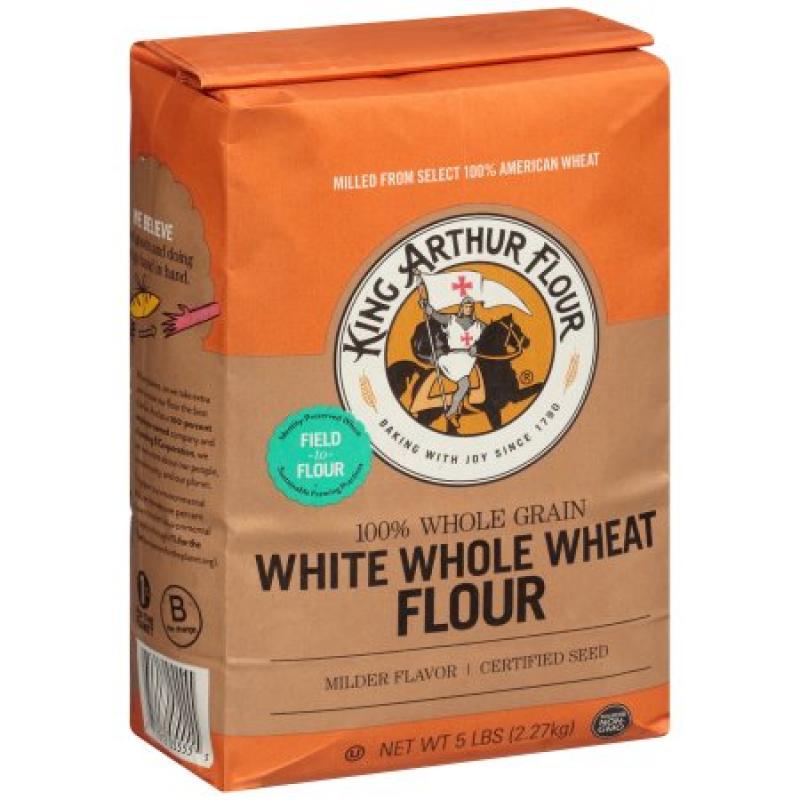 King Arthur Flour White Whole Wheat Flour 5 lb. Bag