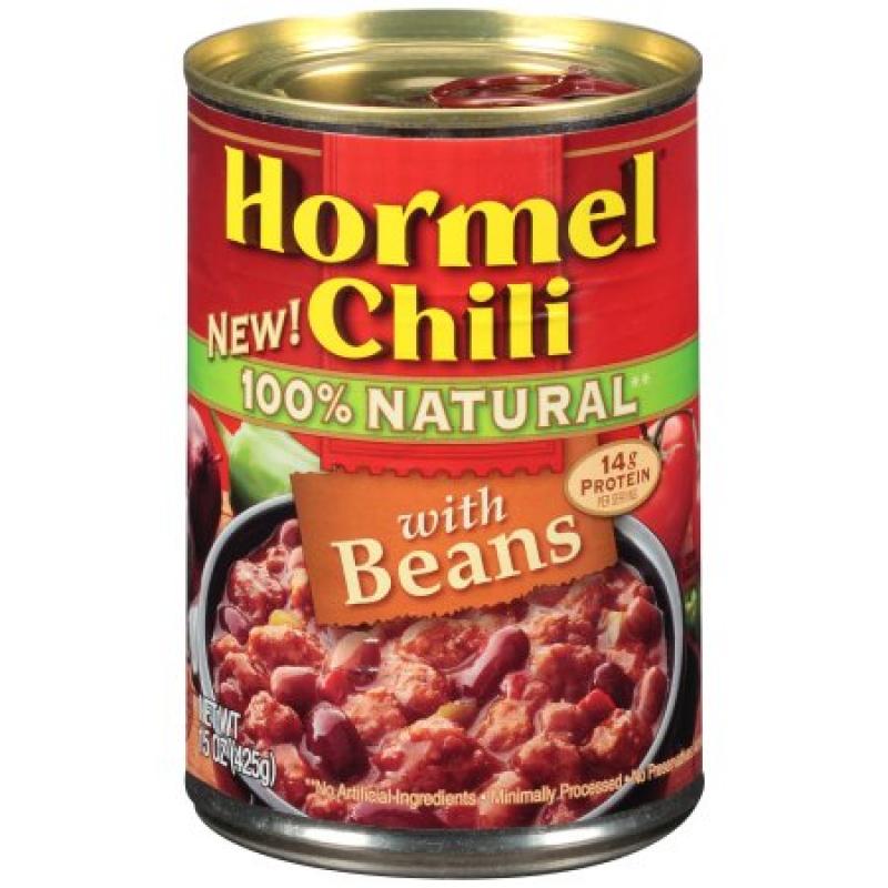 Hormel Natural Chili, with Beans, 15 Oz
