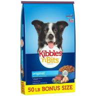 Kibbles &#039;n Bits Original Savory Beef and Chicken Flavors Bonus Bag Dry Dog Food, 50-Pound