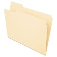 Pendaflex Essentials 1/3 Tab Straight Cut Folders, Manila (Letter 100 ct.)