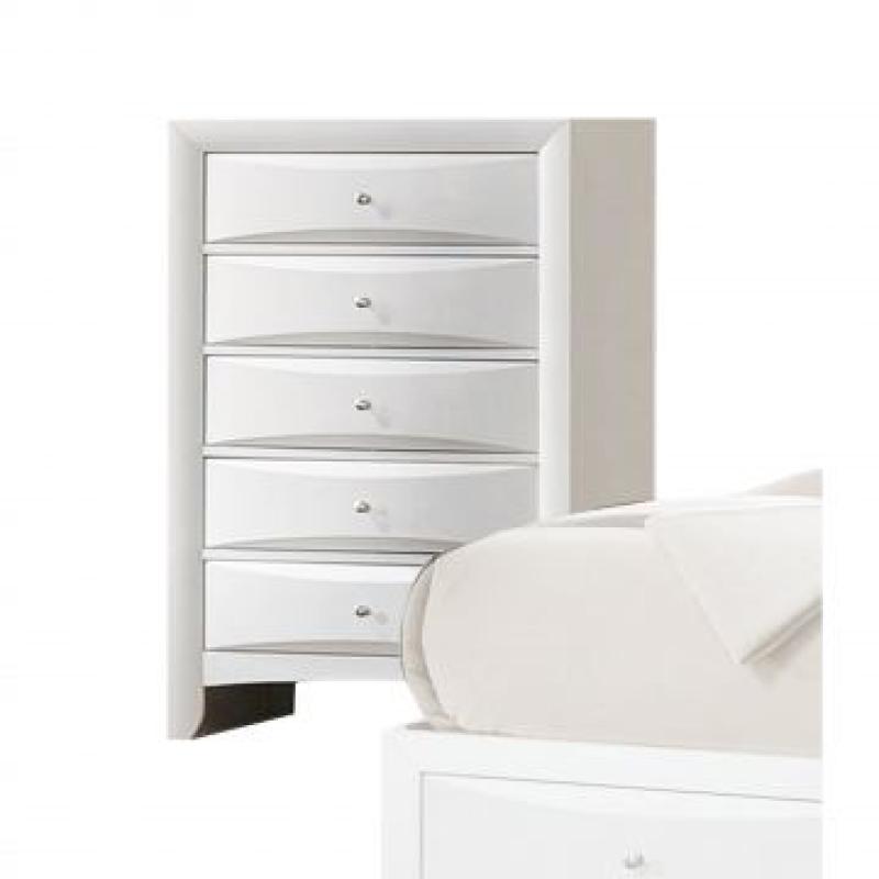 Acme Ireland PU Storage Bedroom Set in White