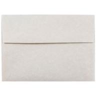 JAM Paper A7 Invitation Envelopes, 5 1/4 x 7 1/4, Parchment Pewter Gray Recycled, 250/pack