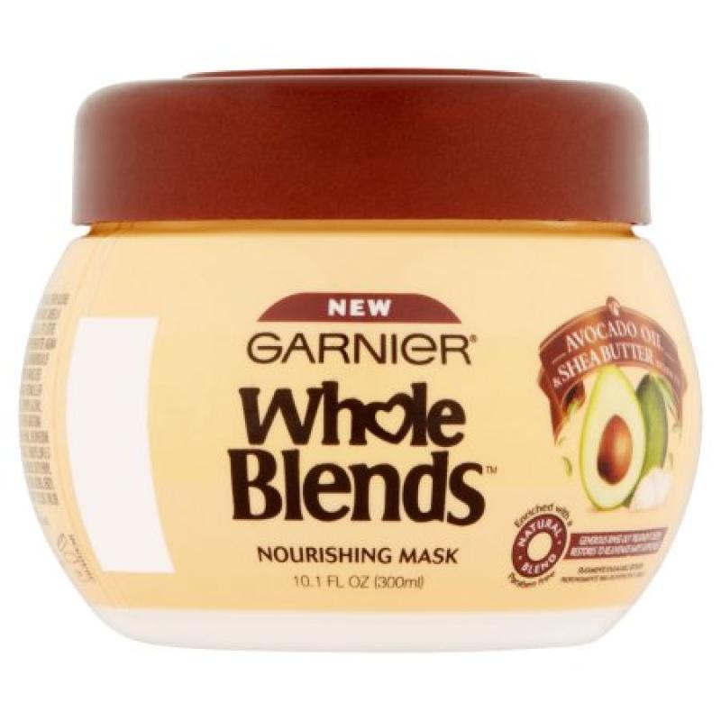 Garnier Whole Blends Avocado Oil & Shea Butter Extracts Nourishing Mask, 10.1 fl oz