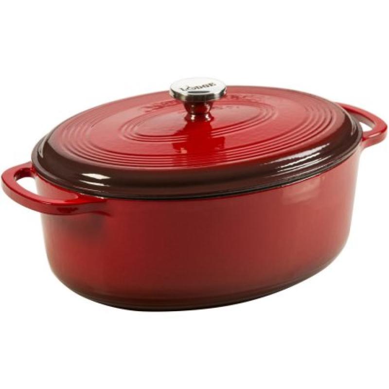 Lodge 7-Quart Enamel Oval Dutch Oven, Multiple Colors