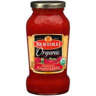 Bertolli Organic Traditional Tomato & Basil Sauce, 24 Oz