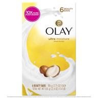 Olay Ultra Moisture Beauty Bars, 3.75 oz, 6 count