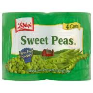 Libby&#039;s Sweet Peas, 15 oz, 4 ct