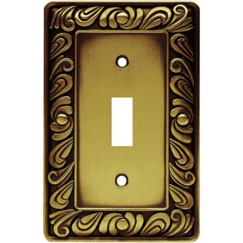 Brainerd Paisley Single-Switch Wall Plate, Available in Multiple Colors
