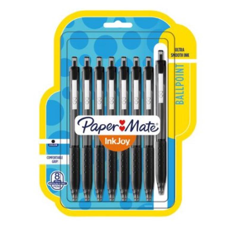 Paper Mate InkJoy 300RT Black, 8-Count