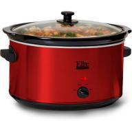 Elite Platinum MST-900R 8.5 qt Stainless Steel Slow Cooker, Red