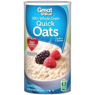 Great Value Oven-Toasted Quick Oats, 42 Oz