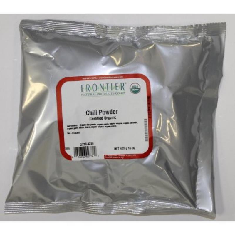 Frontier Chili Powder Blend Certified Organic, 16 Oz Bag