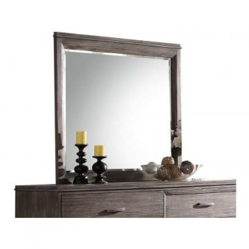 Acme Furniture Bayonne Mirror in Burnt Oak 23894