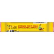 Pure Layered Fruit Bars, Strawberry & Banana, .63 Oz