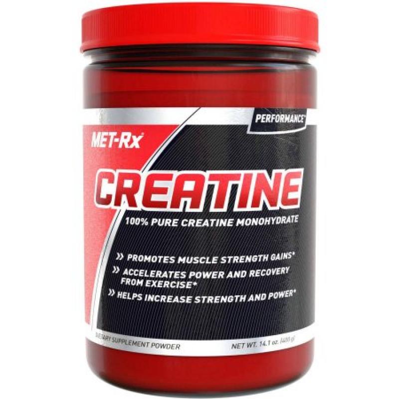 MET-Rx Creatine 100% Pure Creatine Monohydrate Dietary Supplement Powder, 14.1 oz