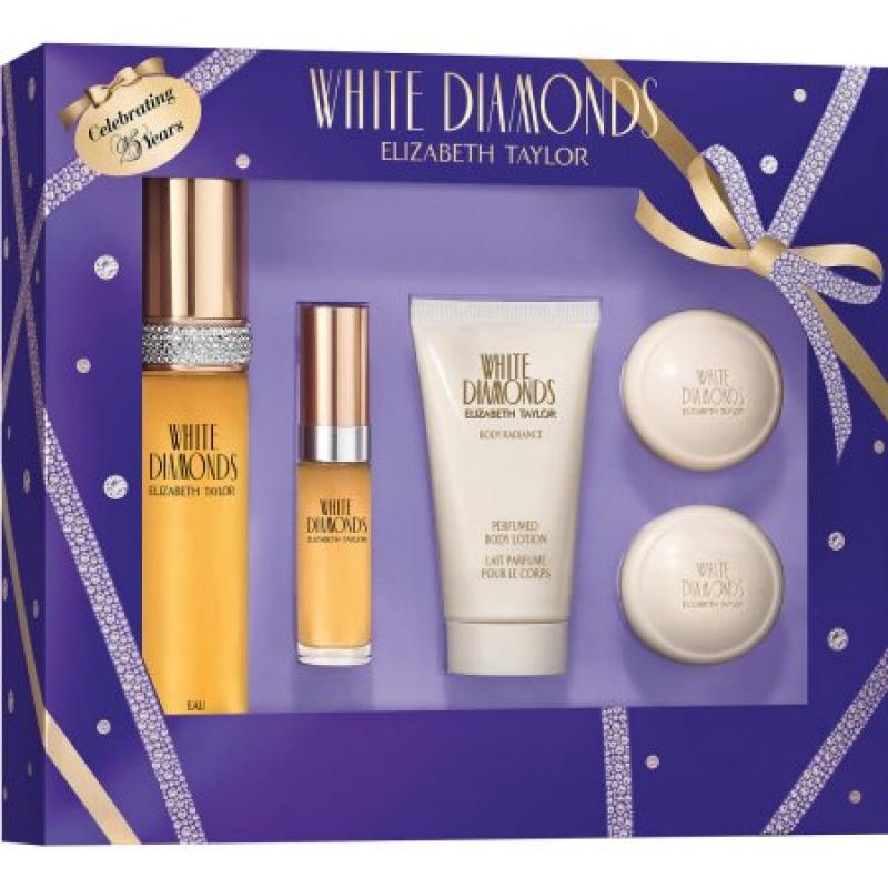 Elizabeth Taylor White Diamonds Fragrance for Women, 5 pc