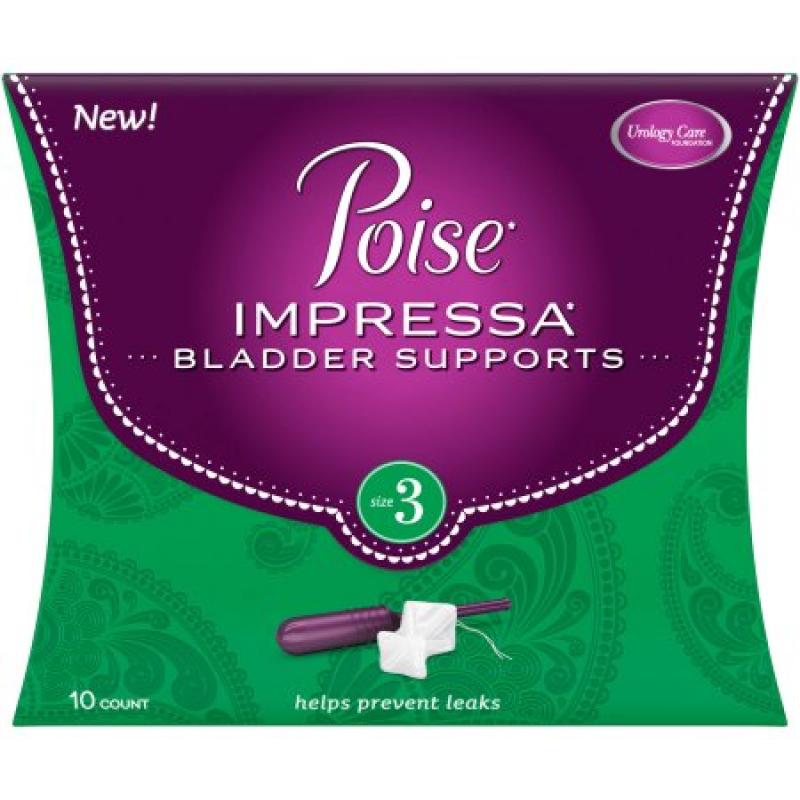 Poise Impressa Incontinence Bladder Supports, 10 count