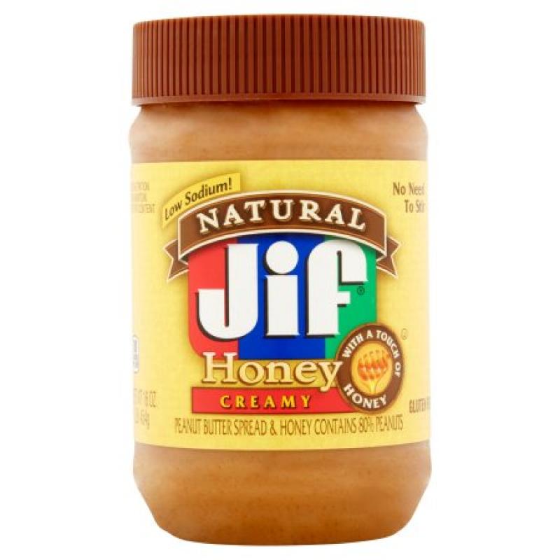 Jif Natural Peanut Butter Honey Creamy, 16.0 OZ