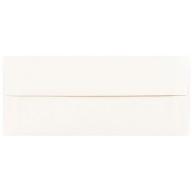 JAM Paper #10 Business Envelopes, 4 1/8 x 9 1/2, Parchment White Recycled, 1000/carton