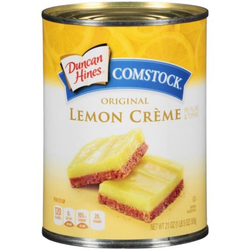 Duncan Hines® Comstock® Original Lemon Creme Pie Filling & Topping 21 oz. Can