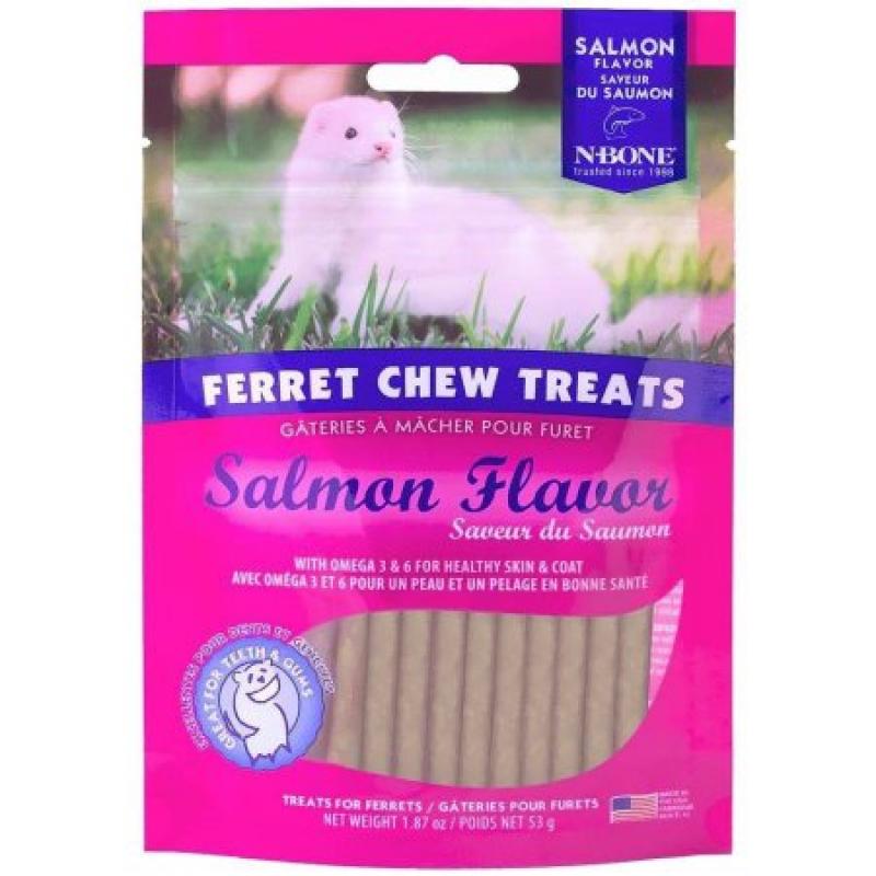 N-Bone Ferret Chew Treats, Salmon Flavor, 1.87 oz