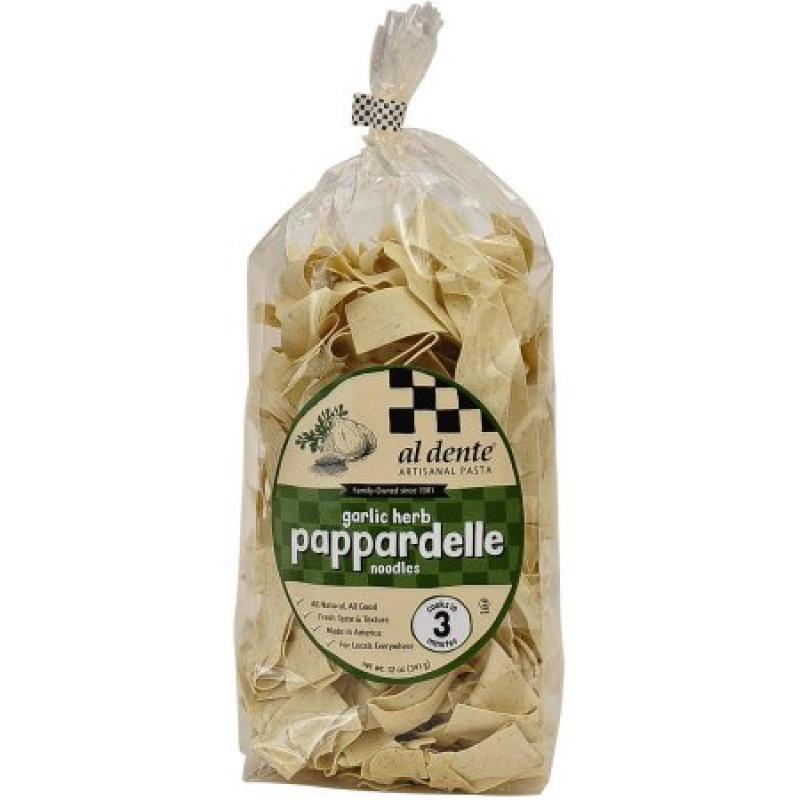 Al Dente Pasta Garlic Herb Pappardelle Noodles, 12 oz (Pack of 6)