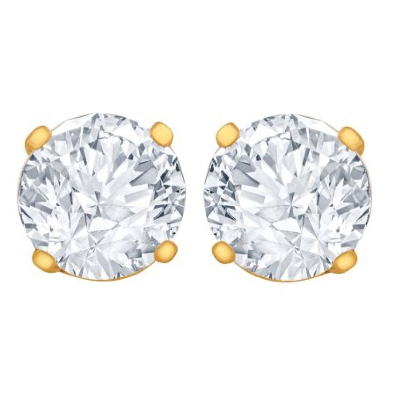 1/4 Carat Diamond Stud Earrings (I2I3 Clarity, JK Color) 14kt Yellow Gold