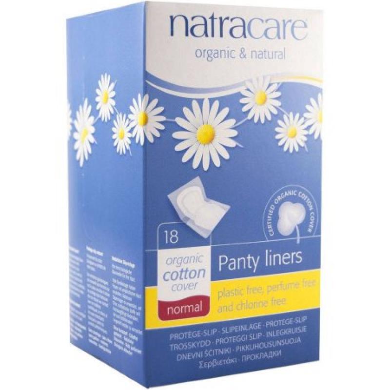 Natracare Panty Liners, Normal, Perfume Free, 18 CT (Pack of 3)