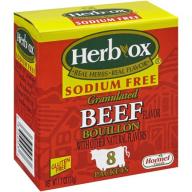Herb-Ox Sodium Free Granulated Beef Bouillon, 8 Ct, 1.1 Oz