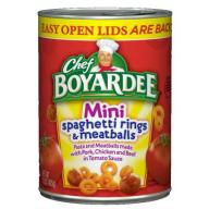 Chef Boyardee Mini Spaghetti Rings & Meatballs, 15 oz
