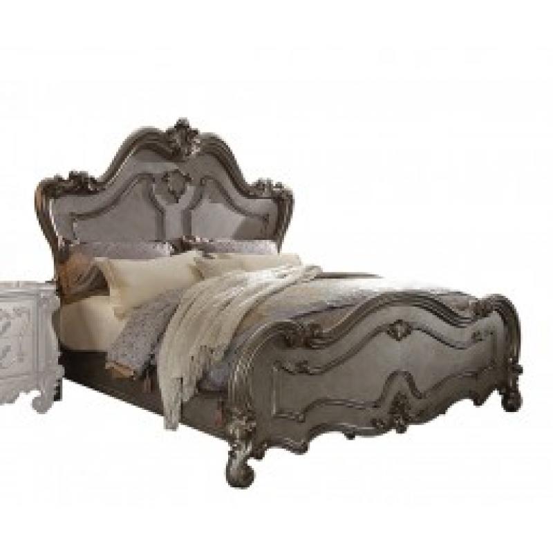Acme Versailles Queen Bed in Antique Platinum 26860Q