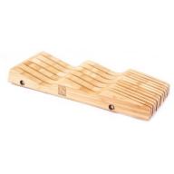 Cook N Home Bamboo In-Drawer Knife Block
