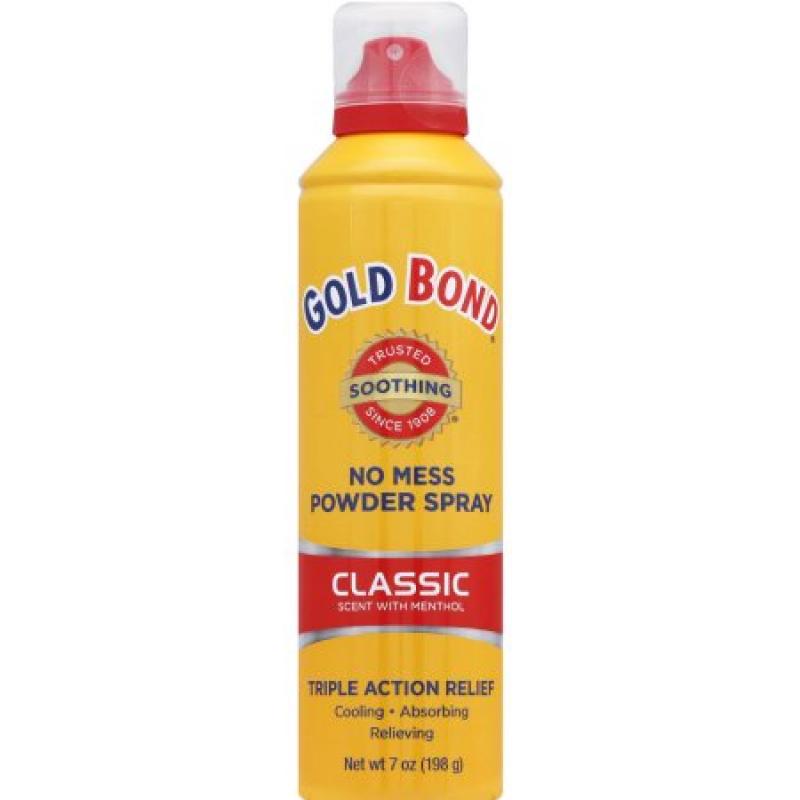 Gold Bond No Mess Body Powder Spray Classic Scent, 7 oz