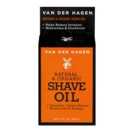 Van Der Hagen Natural & Organic Shave Oil, 1.0 FL OZ
