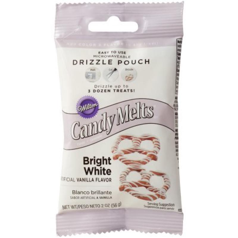 Wilton Candy Melt Drizzle Pouch, Bright White, 2 oz.