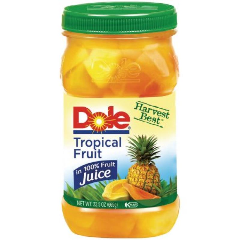Dole? Tropical Fruit in 100% Fruit Juice 23.5 oz. Plastic Jar
