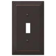 Step Design Toggle Wall Switch Plate Cover - Oil Rubbed Bronze