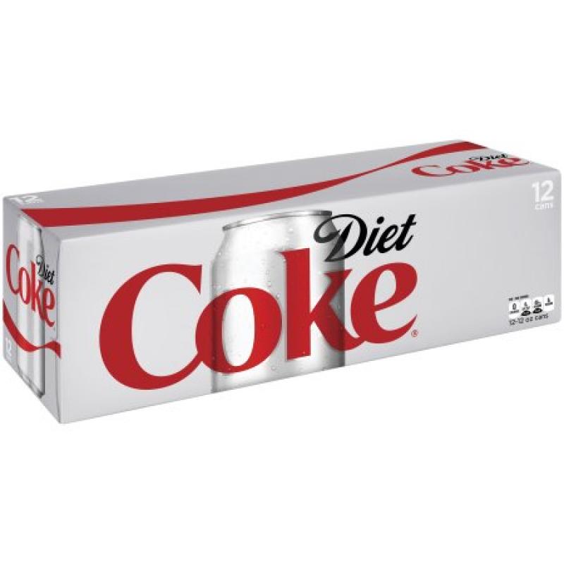 Diet Coca-Cola Diet Soda, 12 Fl Oz, 12 Count