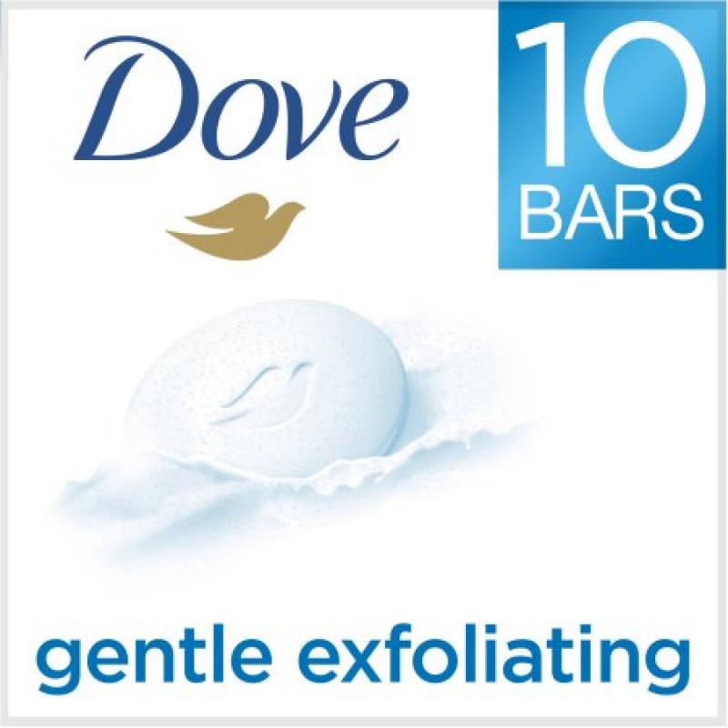 Dove Gentle Exfoliating Beauty Bar, 4 oz, 10 bar