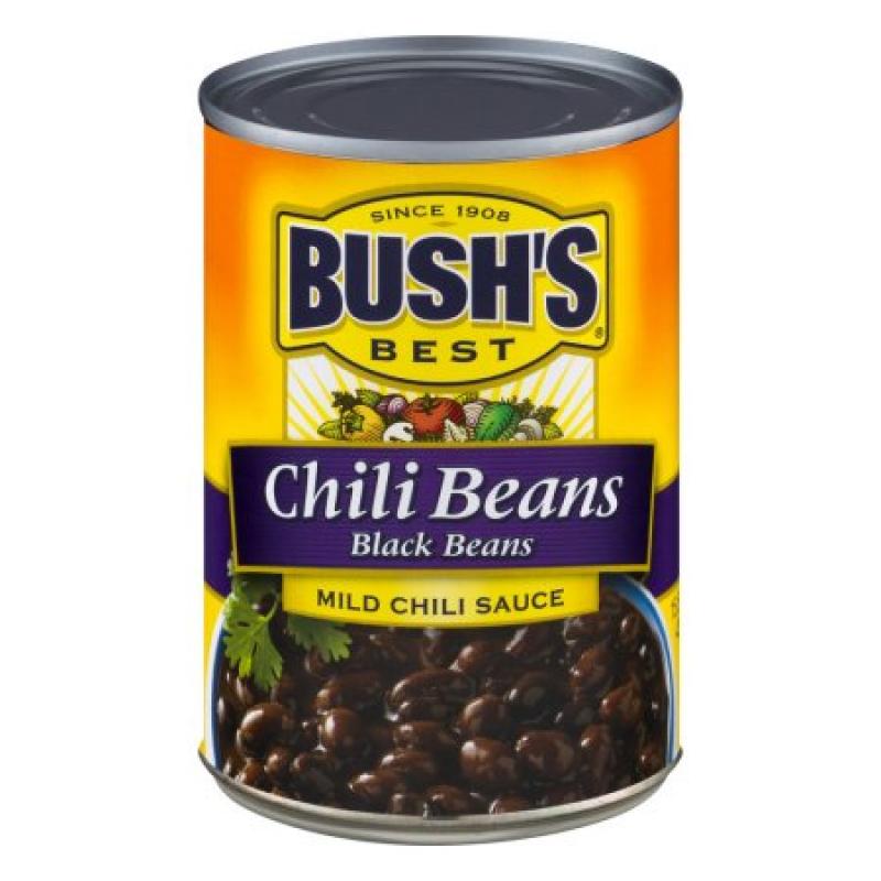 Bush&#039;s Best Black Chili Beans in Mild Chili Sauce, 15.5 oz