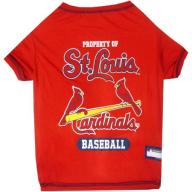 Pets First MLB San Louis Cardinals Pet Tee Shirt