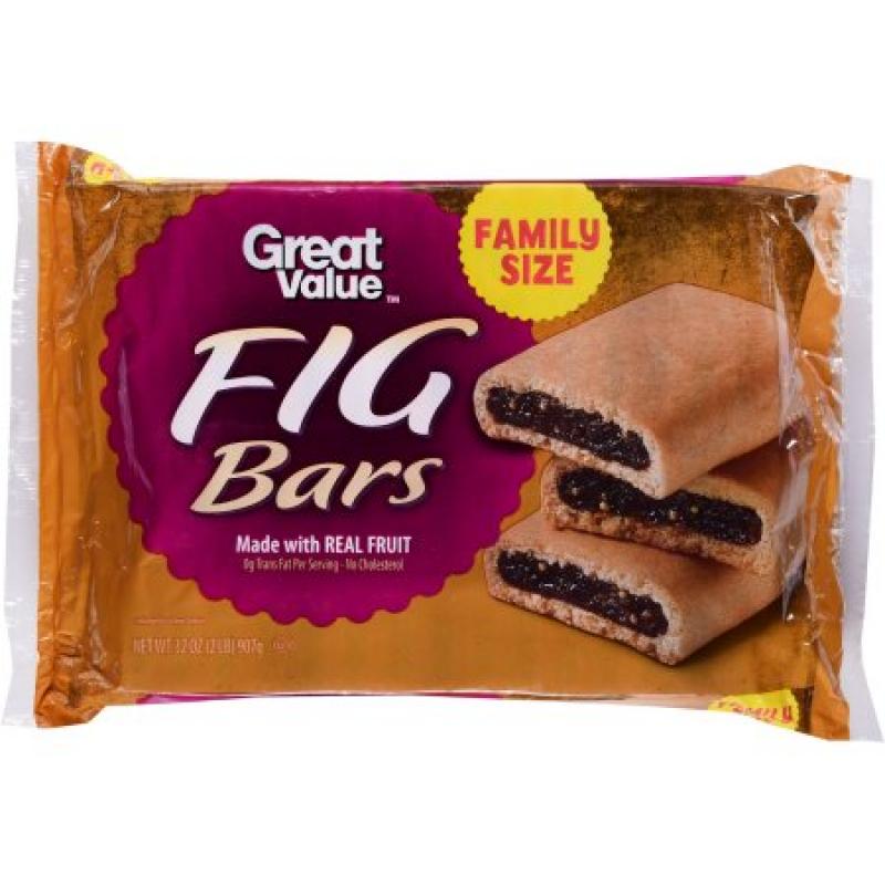 Great Value Fig Bars Cookies, 32 Oz