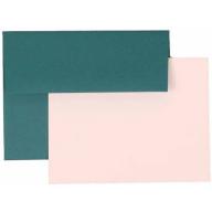 JAM Paper Personal Stationery Sets with Matching A2 Envelopes, Teal, 25-Pack