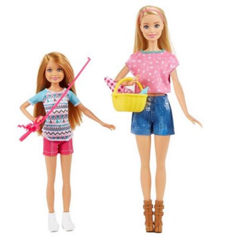 Barbie Camping Fun Barbie and Stacie Dolls Fishing Playset